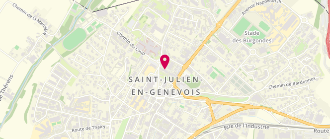 Plan de DECARPENTRY Etienne, 1 Rue Amedee Viii de Savoie, 74164 Saint-Julien-en-Genevois