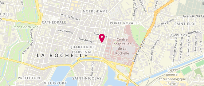 Plan de CHAILLE Danièle, 30 Rue des Fonderies, 17000 La Rochelle