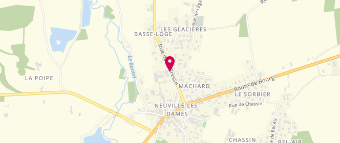 Plan de CHABROULIN Pauline, 241 Rue de la Bresse, 01400 Neuville-les-Dames