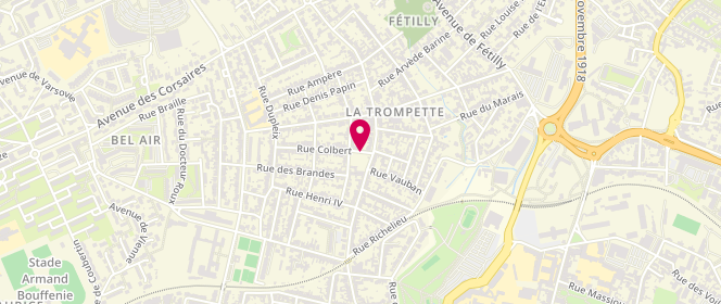Plan de SCHNEIDER Aude, 4 Rue Colbert, 17000 La Rochelle
