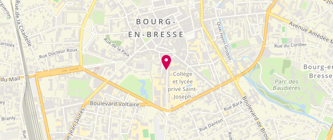 Plan de ARNOULD Sophie, 14 Rue du Lycee, 01000 Bourg-en-Bresse