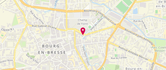 Plan de SCHENONE-WITMEYER Agnès, 8 Avenue du Champ de Foire, 01000 Bourg-en-Bresse