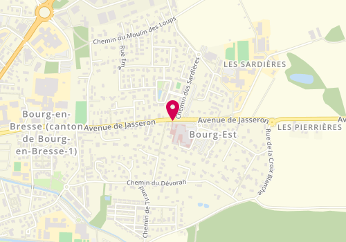 Plan de LACOSTE Jean-Yves, 60 Avenue de Jasseron, 01000 Bourg-en-Bresse