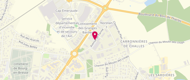 Plan de LANCKRIET Christophe, 900 Route de Paris, 01012 Bourg-en-Bresse