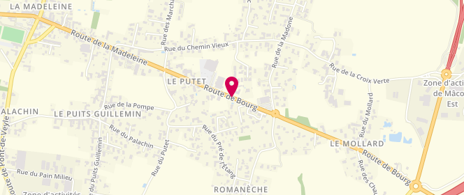 Plan de HOBEIKA Jean Baptiste, 333 Route de Bourg, 01750 Replonges
