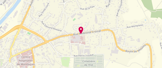 Plan de GAUDOT-BONS Anne, 8 Rue Ambroise Croizat, 03630 Désertines