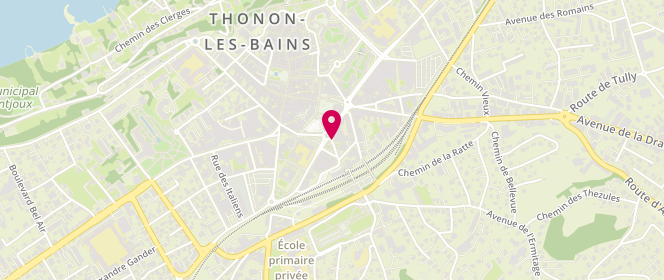 Plan de REQUIN Jérôme, 2 Avenue de la Gare, 74200 Thonon-les-Bains