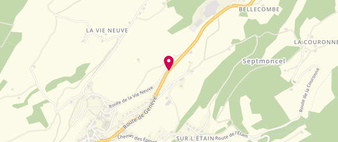 Plan de JEAUNEAUX Stéphanie, 3841 Route de Geneve, 39310 Septmoncel Les Molunes