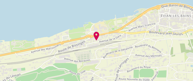 Plan de WARD Souheil, 10 Avenue de la Gare, 74500 Évian-les-Bains