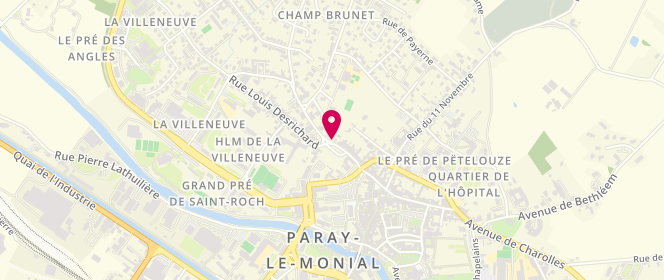 Plan de LANCELOT Louis, 24 Rue Louis Desrichard, 71600 Paray-le-Monial