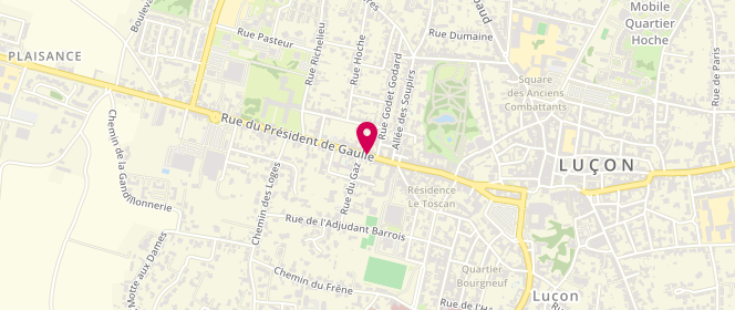 Plan de MEDEAU Laurent, 60 Rue du President de Gaulle, 85400 Luçon