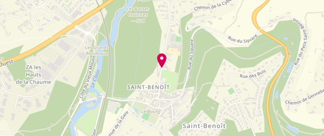 Plan de MERRANT Amandine, 38 Route de Poitiers, 86280 Saint-Benoît