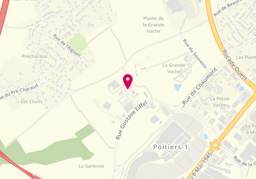 Plan de CUVILLER Pierre-Yves, 2 Rue du Pont Maria Pia, 86000 Poitiers