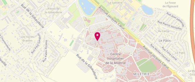 Plan de M'RABET Imané, 2 Rue de la Miletrie, 86021 Poitiers