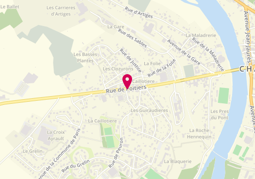 Plan de NOMBLOT Christophe, 43 Route de Poitiers, 86300 Chauvigny