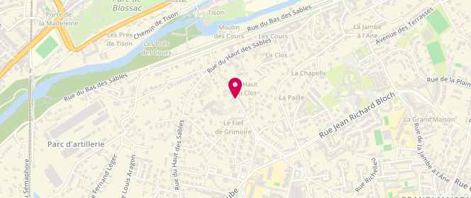Plan de BAKENGA Julien-Eymard, 38 Rue du Fief de Grimoire, 86000 Poitiers