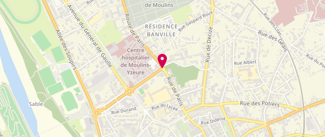 Plan de BOCQUILLON Hervé, 51 Cours de Bercy, 03000 Moulins