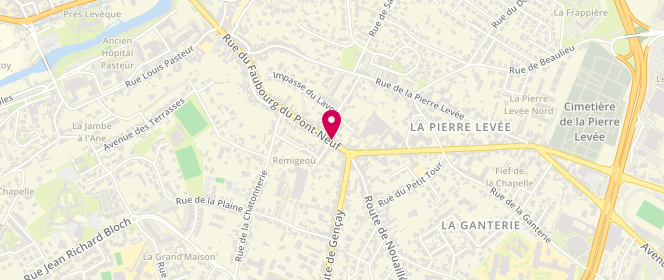 Plan de THEVENET Ghislaine, 236 Rue du Faubourg du Pont 9, 86000 Poitiers