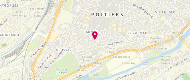 Plan de PARPEIX Valérie, 9 Rue Alsace Lorraine, 86000 Poitiers