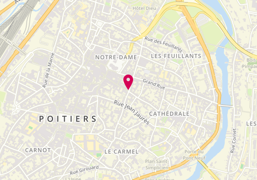 Plan de DELTOUR Pierre-Joseph, 18 Bis Place de la Cathedrale, 86000 Poitiers