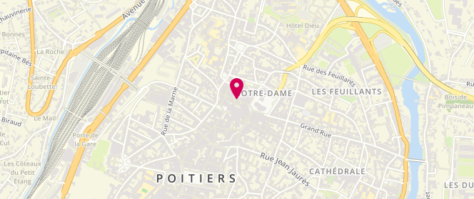 Plan de NEAU Arielle, 24 Rue de la Regratterie, 86000 Poitiers