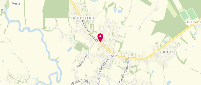 Plan de BALLIOT Catherine, 158 Route de Louhans, 71580 Sagy
