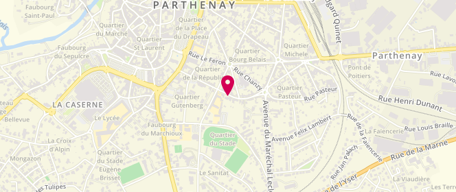 Plan de FAVREAU Martial, 40 Boulevard Anatole France, 79200 Parthenay