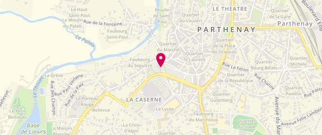 Plan de PALLIER Bernard, 57 Avenue du 114e Regiment d'Infanterie, 79200 Parthenay