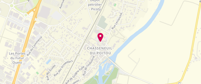 Plan de PASTRE Bruno, Place du Centre, 86360 Chasseneuil-du-Poitou