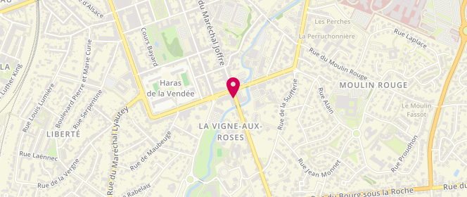 Plan de BIBARD-FAIVRE Yvette, 4 Rue du Maréchal Juin, 85000 La Roche-sur-Yon