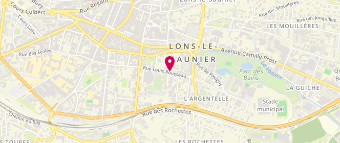 Plan de MEYNIEL Pierre, 9 Rue Louis Rousseau, 39000 Lons-le-Saunier
