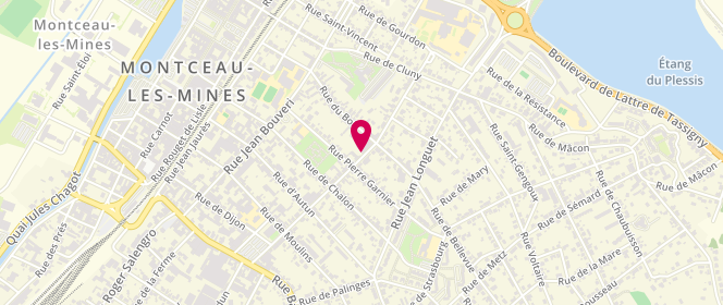 Plan de MARIAUX Pascal, 6 Rue Beaubernard, 71300 Montceau-les-Mines