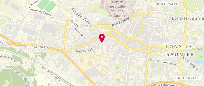 Plan de DESHAYES Carole, 5 Rue du Colonel Mahon, 39002 Lons-le-Saunier