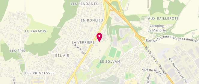 Plan de MOUHAT Christian, 80 Place de Malpertuis, 39000 Lons-le-Saunier