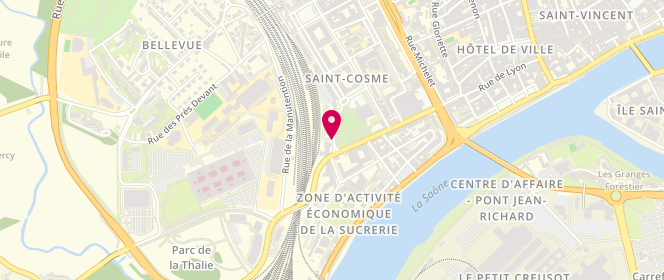 Plan de BATT Anne-Cécile, 1 Avenue Georges Pompidou, 71100 Chalon-sur-Saône