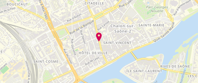 Plan de BECK Fabienne, 13 Rue Général Leclerc, 71100 Chalon-sur-Saône