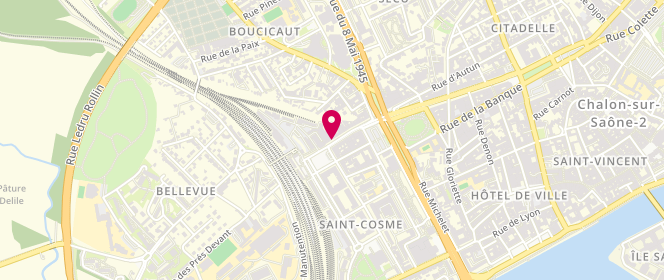 Plan de PASQUALE Joseph, 24 Avenue Jean Jaurès, 71100 Chalon-sur-Saône