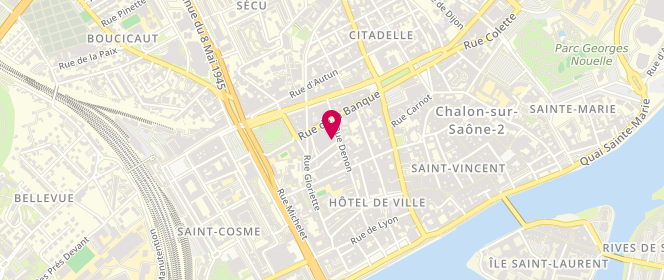 Plan de DUVERNAY Alain, 21 Rue de la Banque, 71100 Chalon-sur-Saône