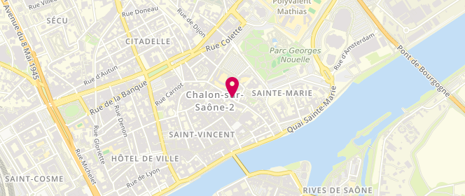 Plan de DHOTEL Patrick, 42 Rue Edgar Quinet, 71100 Chalon-sur-Saône
