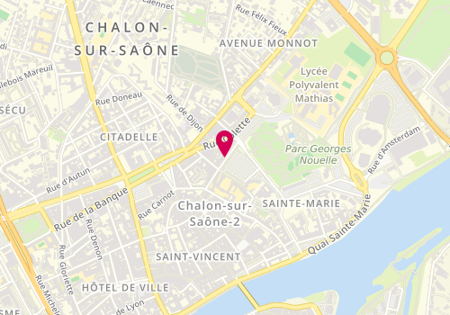 Plan de JOUBERT-LEQUAIN Isabelle, 10 Place du College, 71100 Chalon-sur-Saône