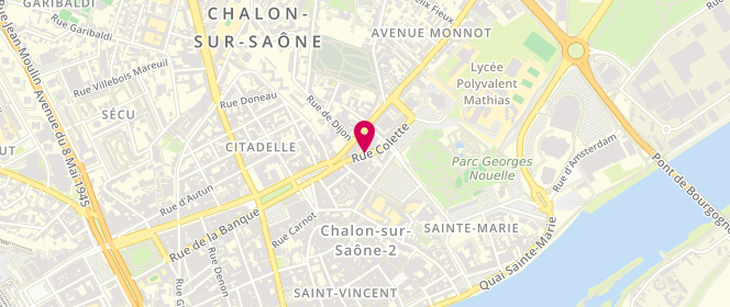 Plan de GARDELLA Claude, 12 Rue Colette, 71100 Chalon-sur-Saône