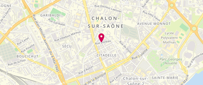 Plan de GOULINET Lucien, 13 Rue Doneau, 71100 Chalon-sur-Saône