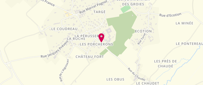 Plan de CORBINEAU Eric, Route de Chaudet, 86100 Châtellerault