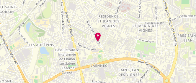 Plan de RICHARD Nicolas, 39 Rue Pierre Deliry, 71100 Chalon-sur-Saône