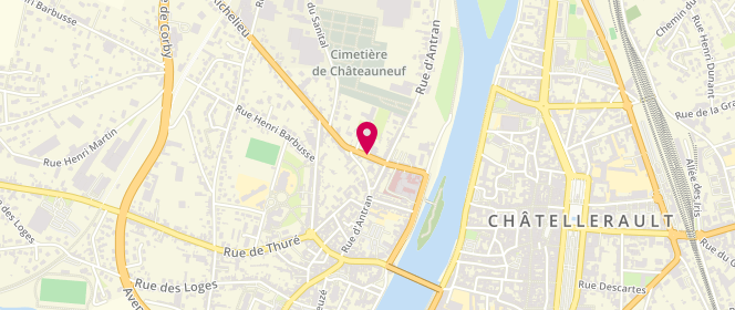 Plan de BOURAT Laurent, 17 Rue de Verdun, 86100 Châtellerault