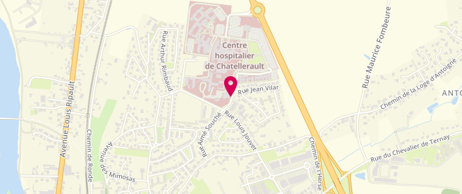 Plan de DELCOUSTAL Michel, 78 Rue Jean Vilar, 86100 Châtellerault
