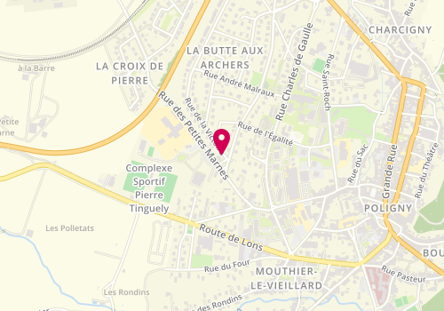 Plan de MOUCHEL Louis Antoine, 96 Rue de la Victoire, 39800 Poligny