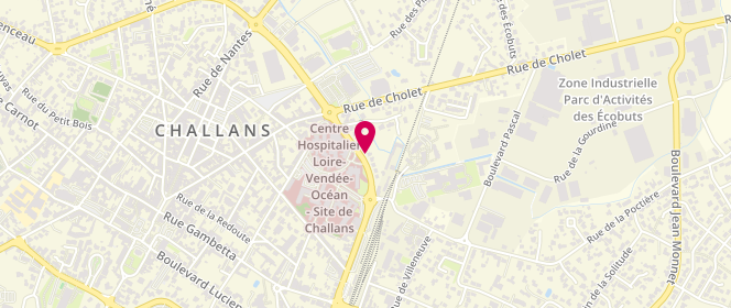 Plan de CARLIER Christophe, Boulevard Guerin, 85302 Challans