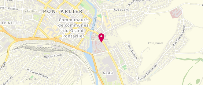 Plan de CHABOD Patrick, 2 Faubourg Saint Etienne, 25304 Pontarlier