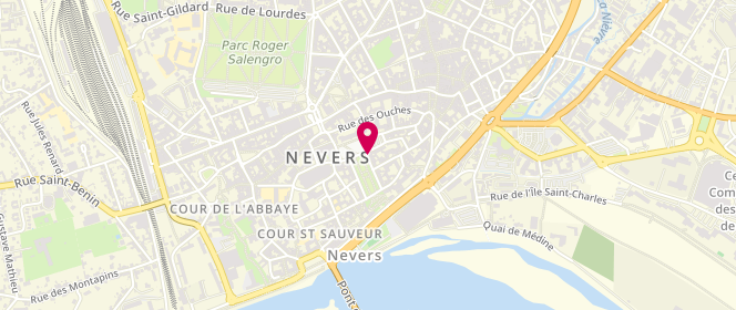 Plan de ROBIN Flavien, 5 Place de la Republique, 58000 Nevers